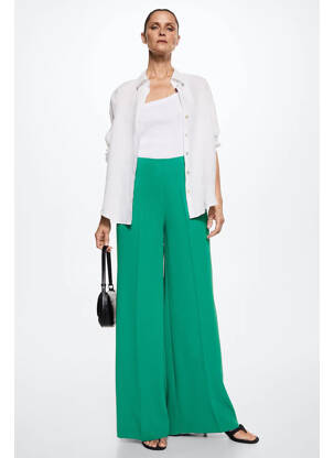 Pantalon flare vert MANGO pour femme