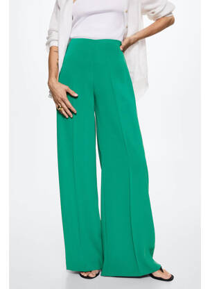 Pantalon flare vert MANGO femme