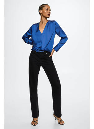 Chemisier bleu MANGO femme