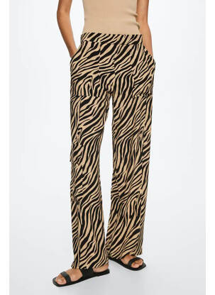 Pantalon flare marron MANGO femme