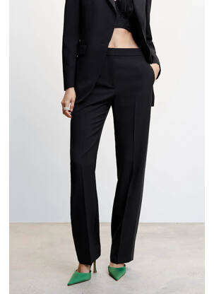 Pantalon chino noir MANGO pour femme