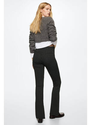 Pantalon flare noir MANGO femme