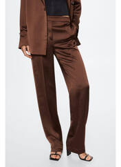 Pantalon droit marron MANGO pour femme seconde vue