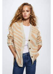 Gilet manches longues marron MANGO pour femme seconde vue