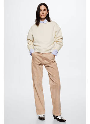 Sweat-shirt beige MANGO femme
