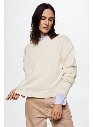 Sweat-shirt beige MANGO femme