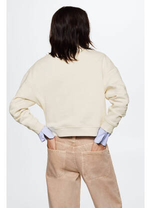 Sweat-shirt beige MANGO femme