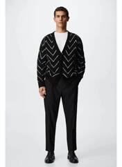 Gilet manches longues noir MANGO pour homme seconde vue