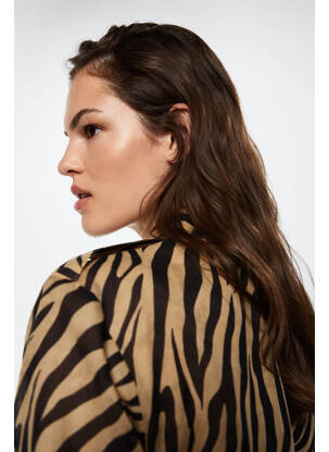 Chemisier marron MANGO femme