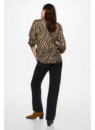 Chemisier marron MANGO femme