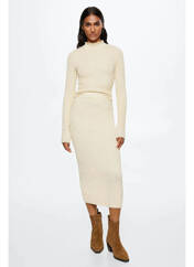 Pull col roulé beige MANGO pour femme seconde vue