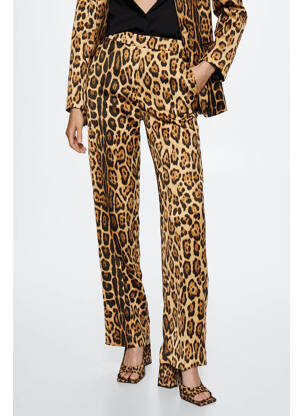 Pantalon droit marron MANGO femme