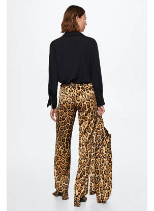 Pantalon droit marron MANGO femme