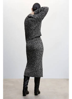Jupe longue noir MANGO femme