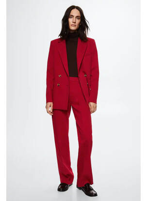 Pantalon droit noir MANGO femme