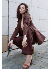 Pantalon droit marron MANGO pour femme seconde vue