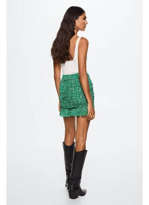 Jupe courte vert MANGO femme