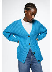 Gilet manches longues bleu MANGO pour femme seconde vue