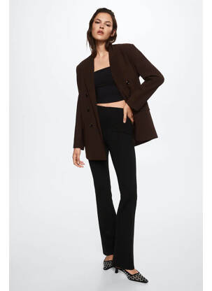 Pantalon flare noir MANGO pour femme