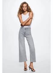 Jeans coupe large gris MANGO pour femme seconde vue