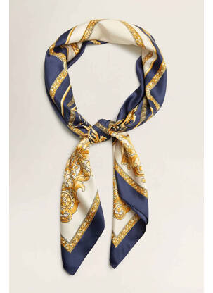 Foulard bleu MANGO pour femme