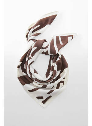 Foulard marron MANGO femme