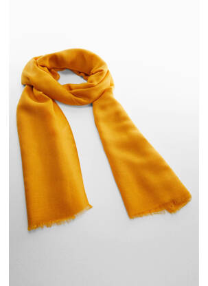 Echarpe jaune MANGO femme