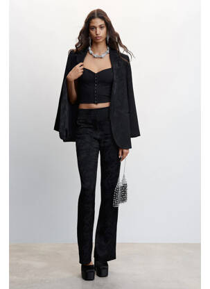 Pantalon flare noir MANGO femme