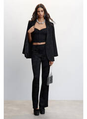 Pantalon flare noir MANGO pour femme seconde vue