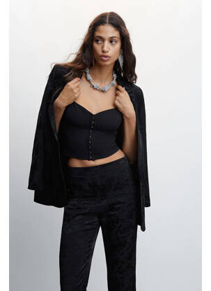 Pantalon flare noir MANGO femme