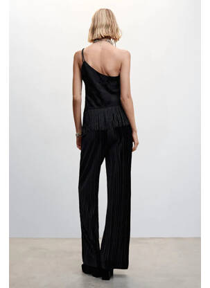 Pantalon large noir MANGO femme