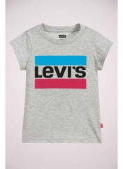 T-shirt gris LEVIS pour fille seconde vue