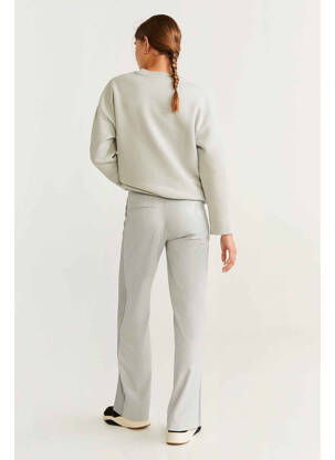 Pantalon large gris MANGO femme