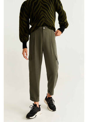 Pantalon cargo vert MANGO pour femme