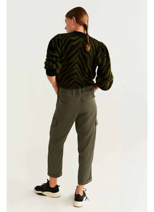 Pantalon cargo vert MANGO femme