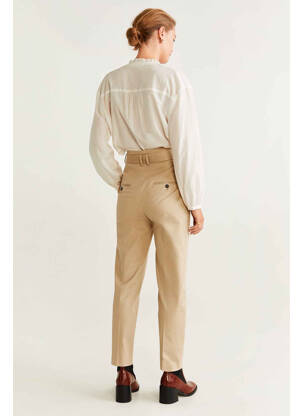 Pantalon slim beige MANGO femme