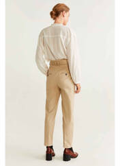 Pantalon slim beige MANGO pour femme seconde vue