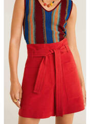 Short rouge MANGO pour femme seconde vue