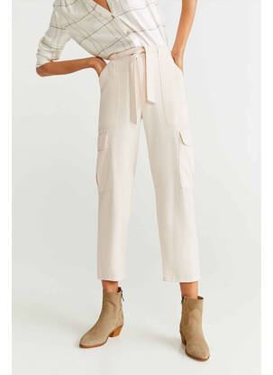 Jeans coupe droite blanc MANGO femme