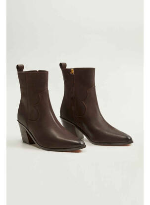 Bottes marron MANGO femme