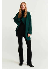 Gilet manches longues vert MANGO pour femme seconde vue