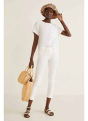 Pantalon 7/8 blanc MANGO pour femme seconde vue