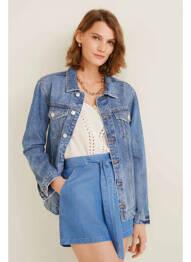 Short bleu MANGO femme