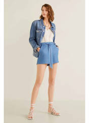 Short bleu MANGO pour femme seconde vue
