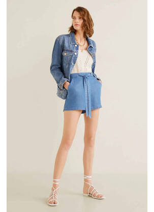 Short bleu MANGO femme