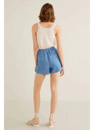 Short bleu MANGO femme