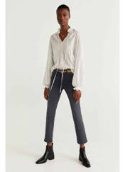 Jeans coupe droite gris MANGO pour femme seconde vue