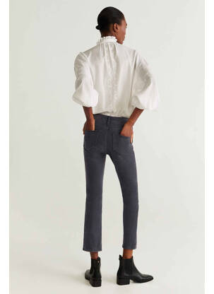 Jeans coupe droite gris MANGO femme