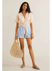 Short bleu MANGO pour femme seconde vue