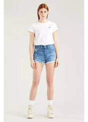 Short bleu LEVIS pour femme seconde vue